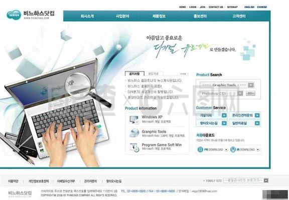 軟件產品銷售公司網頁模板