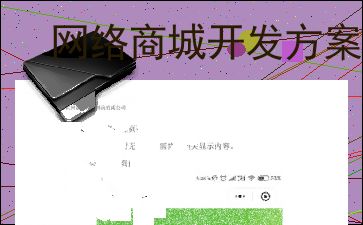 網絡商城開發方案